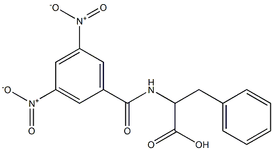 2-(3,5-Dinitrobenzoylamino)-3-phenylpropanoic acid Struktur