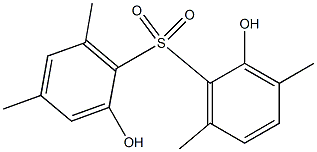 2,2'-Dihydroxy-3,4',6,6'-tetramethyl[sulfonylbisbenzene] Struktur