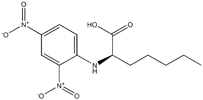 (R)-2-[(2,4-Dinitrophenyl)amino]heptanoic acid Struktur