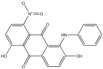 1-Anilino-2,5-dihydroxy-8-nitroanthraquinone Struktur