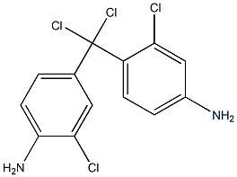 (4-Amino-2-chlorophenyl)(4-amino-3-chlorophenyl)dichloromethane Struktur