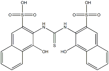 3,3'-Thioureylenebis(4-hydroxy-2-naphthalenesulfonic acid) Struktur