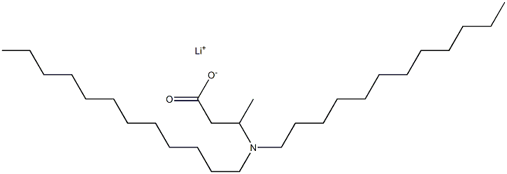 3-(Didodecylamino)butyric acid lithium salt Struktur