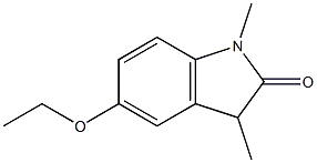 1,3-Dihydro-5-ethoxy-1,3-dimethyl-2H-indol-2-one Struktur