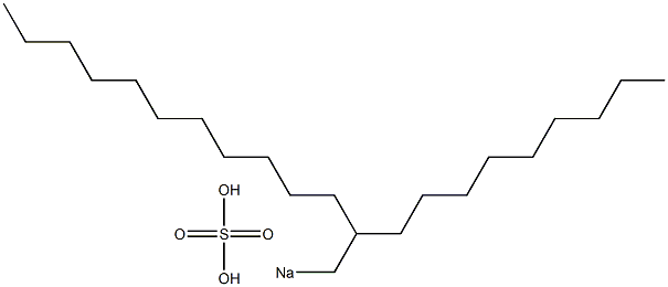 Sulfuric acid 2-nonyltridecyl=sodium salt Struktur