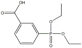 3-(Diethoxyphosphinyl)benzoic acid Struktur