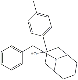 9-Benzyl-3-(p-tolyl)-9-azabicyclo[3.3.1]nonan-3-ol Struktur