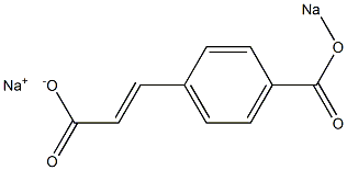 4-(Sodiooxycarbonyl)cinnamic acid sodium salt Struktur