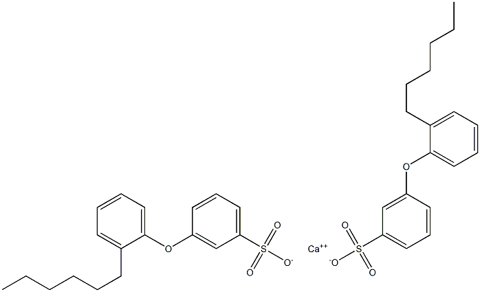 Bis[3-(2-hexylphenoxy)benzenesulfonic acid]calcium salt Struktur