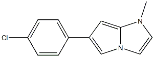 6-(4-Chlorophenyl)-1-methyl-1H-pyrrolo[1,2-a]imidazole Struktur