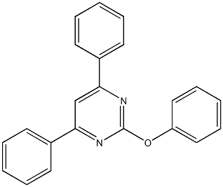 2-Phenoxy-4,6-diphenylpyrimidine Struktur