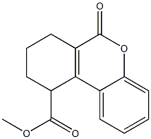 7,8,9,10-Tetrahydro-6-oxo-6H-dibenzo[b,d]pyran-10-carboxylic acid methyl ester Struktur