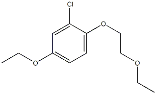 1-Chloro-2-(2-ethoxyethoxy)-5-ethoxybenzene Struktur