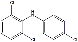 2,6-Dichlorophenyl 4-chlorophenylamine Struktur