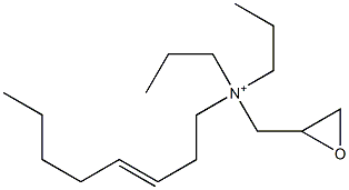 N-(3-Octenyl)-N,N-dipropyl-2-oxiranemethanaminium Struktur