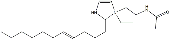 1-[2-(Acetylamino)ethyl]-1-ethyl-2-(4-undecenyl)-4-imidazoline-1-ium Struktur