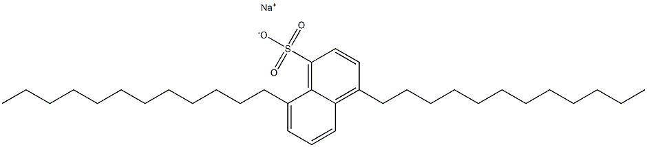 4,8-Didodecyl-1-naphthalenesulfonic acid sodium salt Struktur