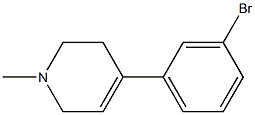 1-Methyl-4-(3-bromophenyl)-1,2,3,6-tetrahydropyridine Struktur