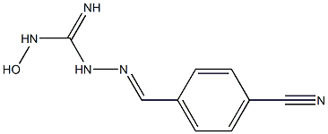 1-[(4-Cyanophenyl)methyleneamino]-3-hydroxyguanidine Struktur