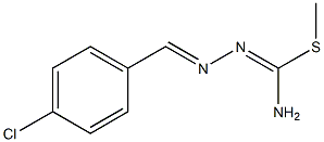 4-Chlorobenzaldehyde amino(methylthio)methylene hydrazone Struktur