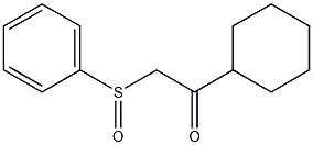 1-Cyclohexyl-2-(phenylsulfinyl)ethanone Struktur