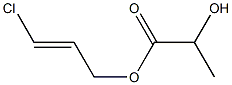 2-Hydroxypropionic acid 3-chloroallyl ester Struktur