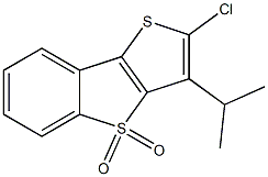 2-Chloro-3-isopropylthieno[3,2-b][1]benzothiophene 4,4-dioxide Struktur