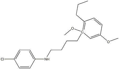 N-(4-Chlorophenyl)-2,4-dimethoxy-5-propylbenzene-4-butanamine Struktur