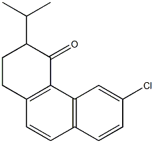 6-Chloro-1,2-dihydro-3-isopropylphenanthren-4(3H)-one Struktur