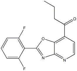 2-(2,6-Difluorophenyl)-7-butanoyloxazolo[4,5-b]pyridine Struktur