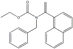 N-Benzyl-N-[1-(1-naphtyl)vinyl]carbamic acid ethyl ester Struktur