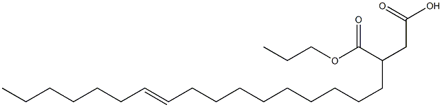 3-(10-Heptadecenyl)succinic acid 1-hydrogen 4-propyl ester Struktur