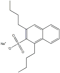 1,3-Dibutyl-2-naphthalenesulfonic acid sodium salt Struktur