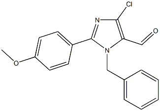 1-Benzyl-4-chloro-2-(4-methoxyphenyl)-1H-imidazole-5-carbaldehyde Struktur