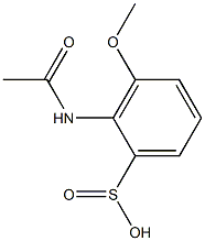 2-(Acetylamino)-3-methoxybenzenesulfinic acid Struktur