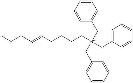 (5-Nonenyl)tribenzylaminium Struktur