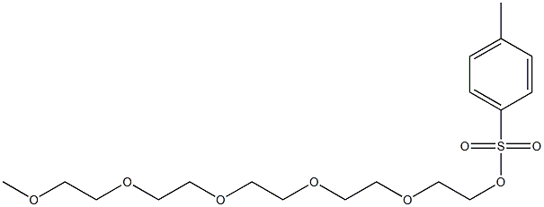 4-Methylbenzenesulfonic acid 14-methoxy-3,6,9,12-tetraoxatetradecan-1-yl ester Struktur