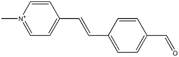 1-Methyl-4-(4-formylstyryl)pyridinium Struktur