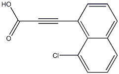 3-(8-Chloro-1-naphthalenyl)propiolic acid Struktur