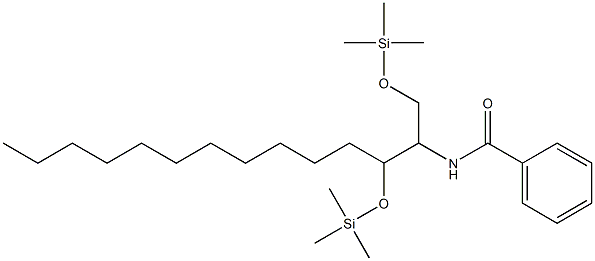 N-[1,3-Bis(trimethylsilyloxy)tetradecan-2-yl]benzamide Struktur