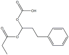 Carbonic acid (2-phenylethyl)(propanoyloxymethyl) ester Struktur