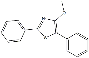 4-Methoxy-2,5-diphenylthiazole Struktur