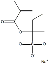 1-(Methacryloyloxy)-1-methyl-1-propanesulfonic acid sodium salt Struktur