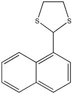 Naphthalene-1-carbaldehyde ethane-1,2-diyl dithioacetal Struktur