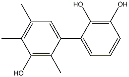 2',4',5'-Trimethyl-1,1'-biphenyl-2,3,3'-triol Struktur