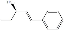 (E,R)-1-Phenyl-1-pentene-3-ol Struktur