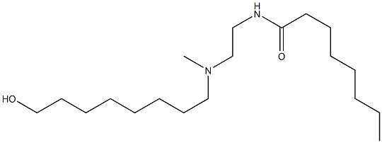 N-[2-[N-(8-Hydroxyoctyl)-N-methylamino]ethyl]octanamide Struktur