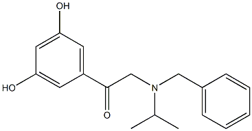 1-(3,5-Dihydroxyphenyl)-2-[(1-methylethyl)(phenylmethyl)amino]ethanone Struktur