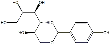 4-O,6-O-(4-Hydroxybenzylidene)-D-glucitol Struktur