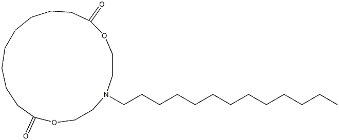 5-Tridecyl-5-aza-2,8-dioxacyploheptadecane-1,9-dione Struktur